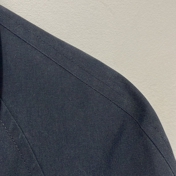 London Fog Navy Blue Trench Coat Men's Size 42 Long Overcoat Rothschild's - Picture 4 of 15